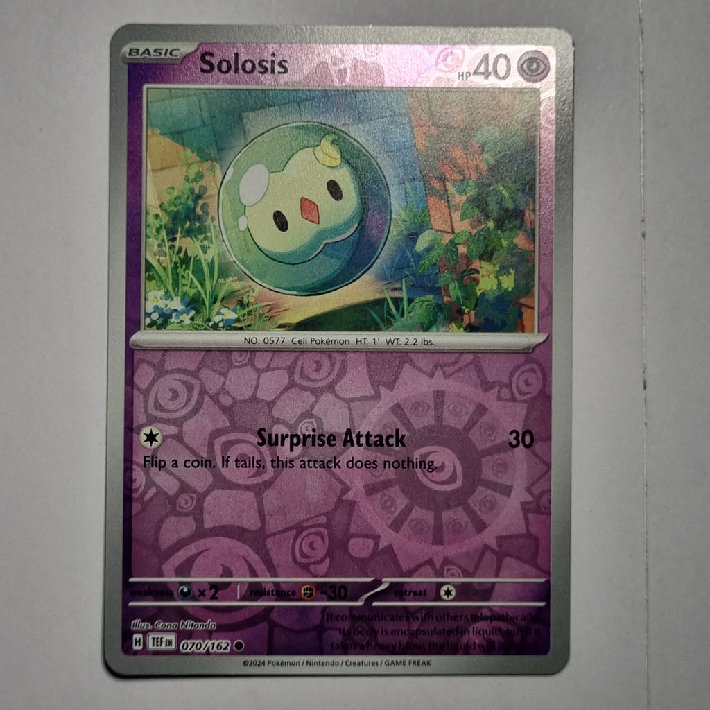 Pokemon TCG - Temporal Forces - #070 - Solosis - Reverse Holo - Common