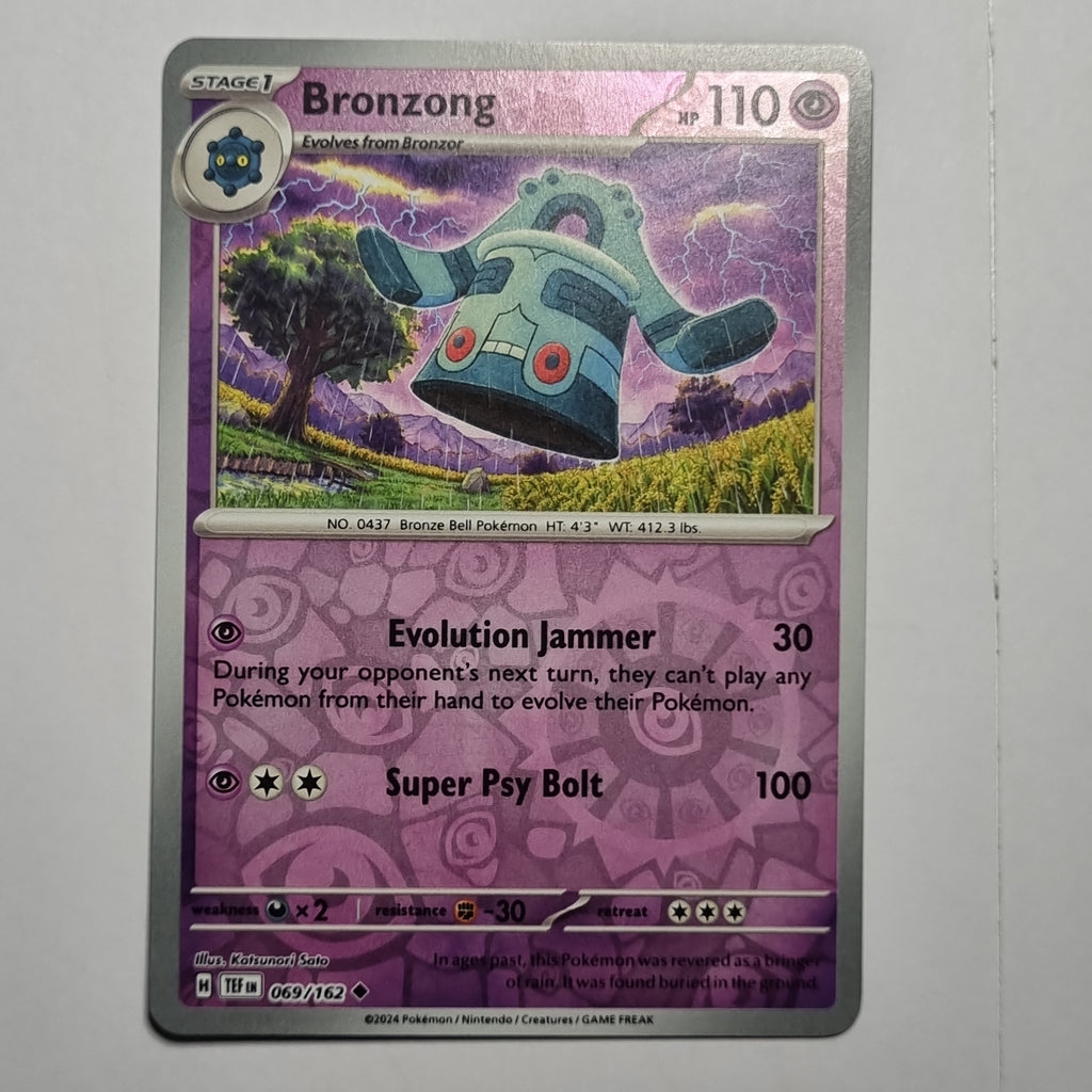 Pokemon TCG - Temporal Forces - #069 - Bronzong Reverse Holo Uncommon