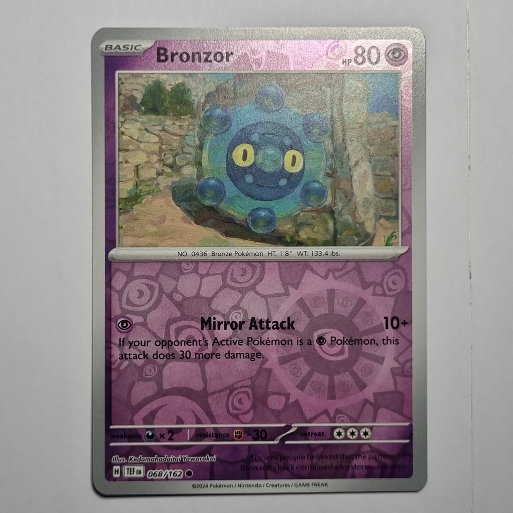 Pokemon TCG - Temporal Forces - #068 - Bronzor - Reverse Holo - Common