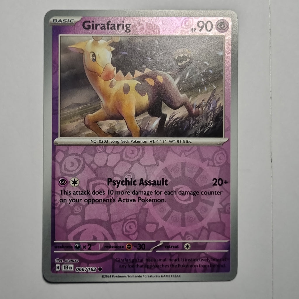 Pokemon TCG - Temporal Forces - #066 - Girafarig - Reverse Holo Common