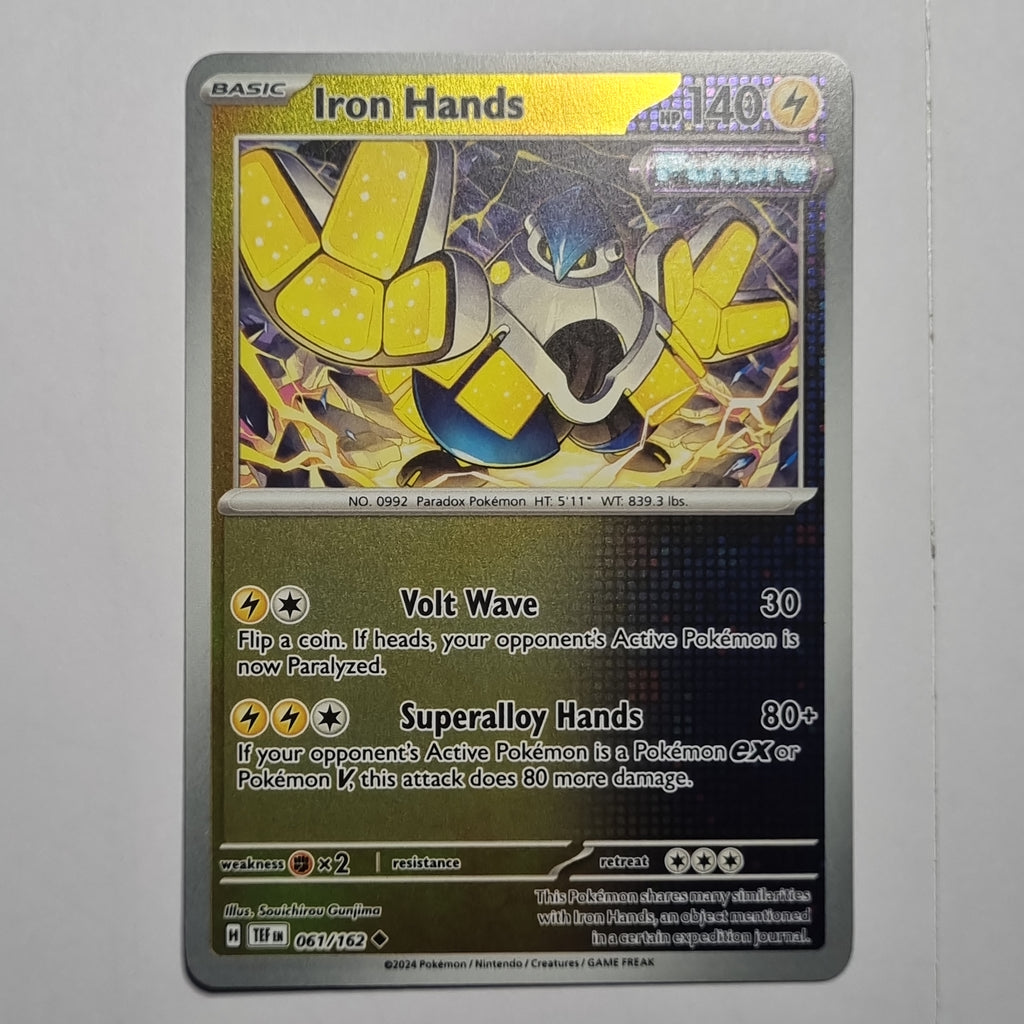 Pokemon TCG - Temporal Forces - #061 Iron Hands Reverse Holo Uncommon
