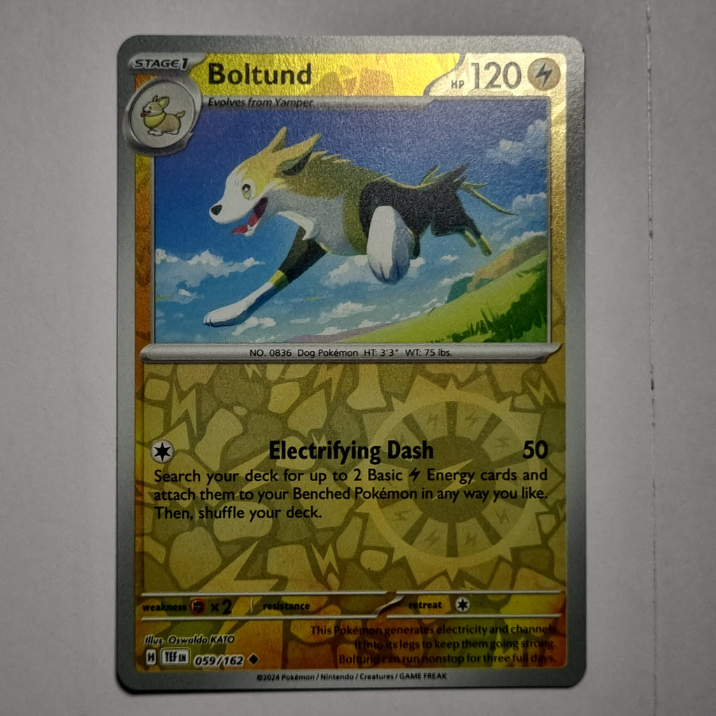 Pokemon TCG - Temporal Forces - #059 - Boltund - Reverse Holo Uncommon