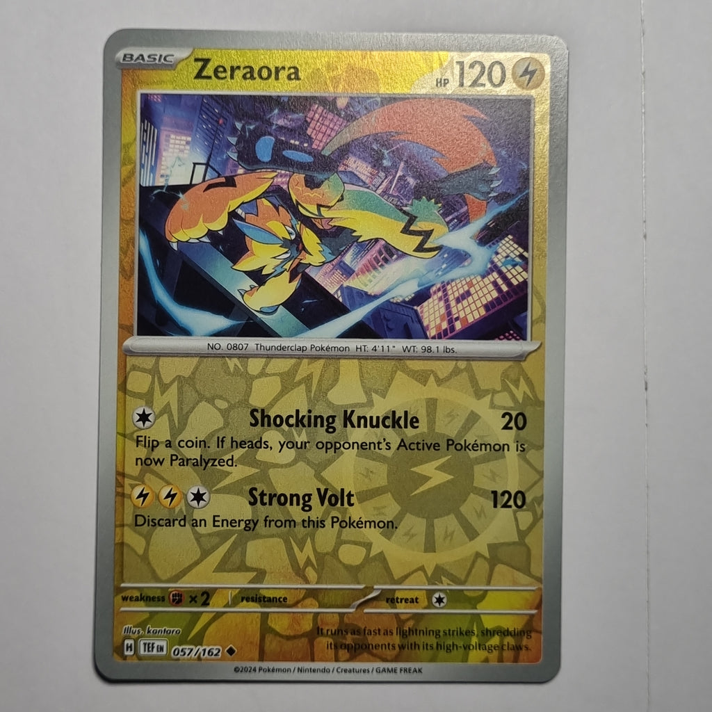 Pokemon TCG - Temporal Forces - #057 - Zeraora - Reverse Holo Uncommon