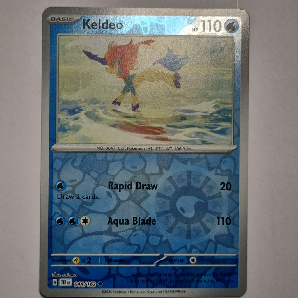 Pokemon TCG - Temporal Forces - #044 - Keldeo - Reverse Holo Uncommon