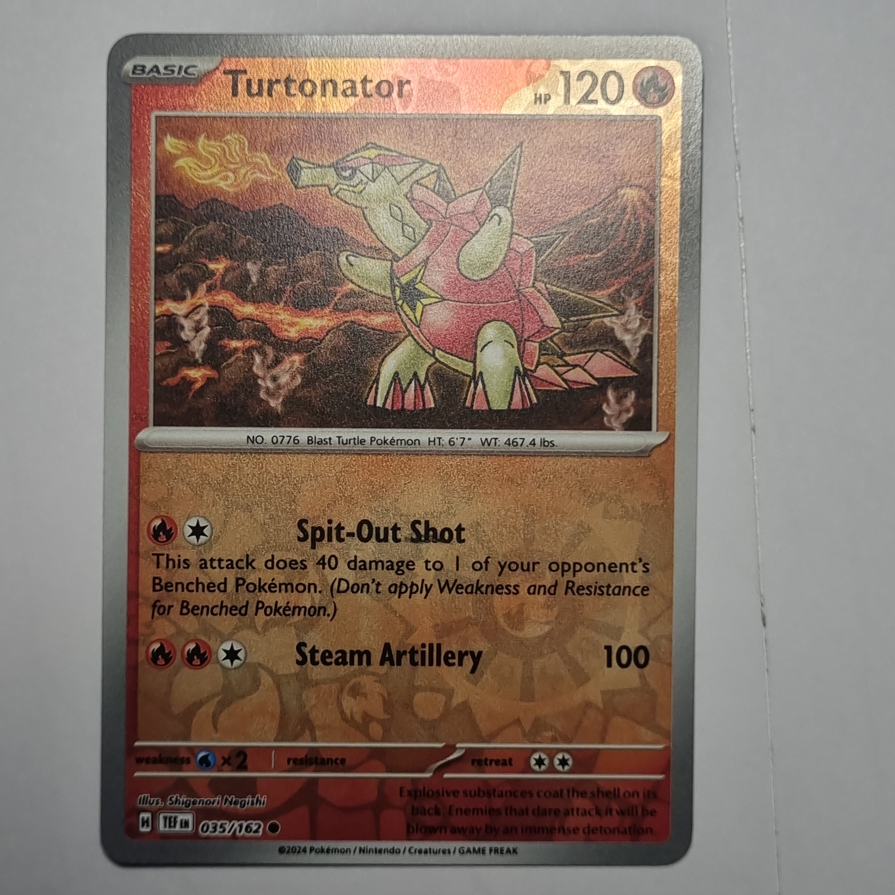 Pokemon TCG - Temporal Forces - #035 - Turtonator Reverse Holo Common Funporium Pokemon TCG - Temporal Forces - #035 - Turtonator Reverse Holo Common Funporium