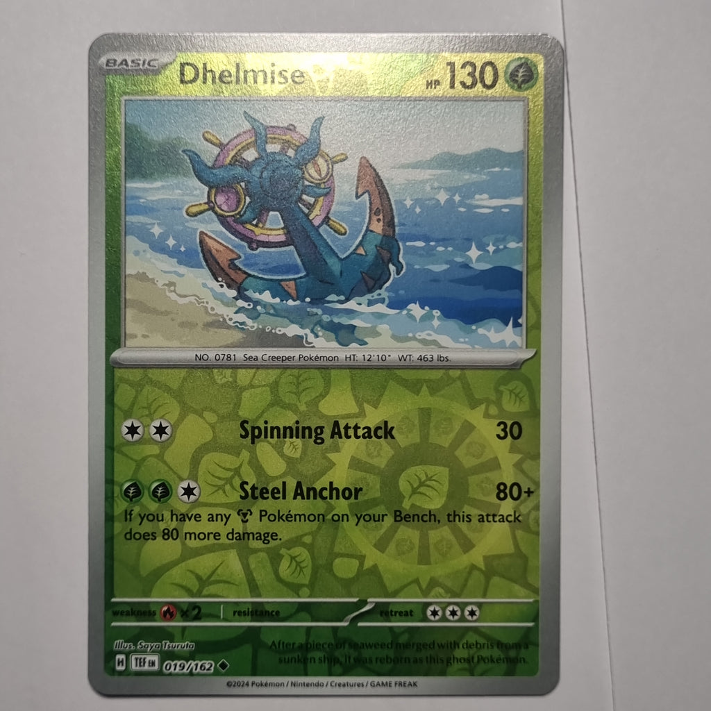 Pokemon TCG - Temporal Forces - #019 - Dhelmise Reverse Holo Uncommon Funporium Pokemon TCG - Temporal Forces - #019 - Dhelmise Reverse Holo Uncommon Funporium