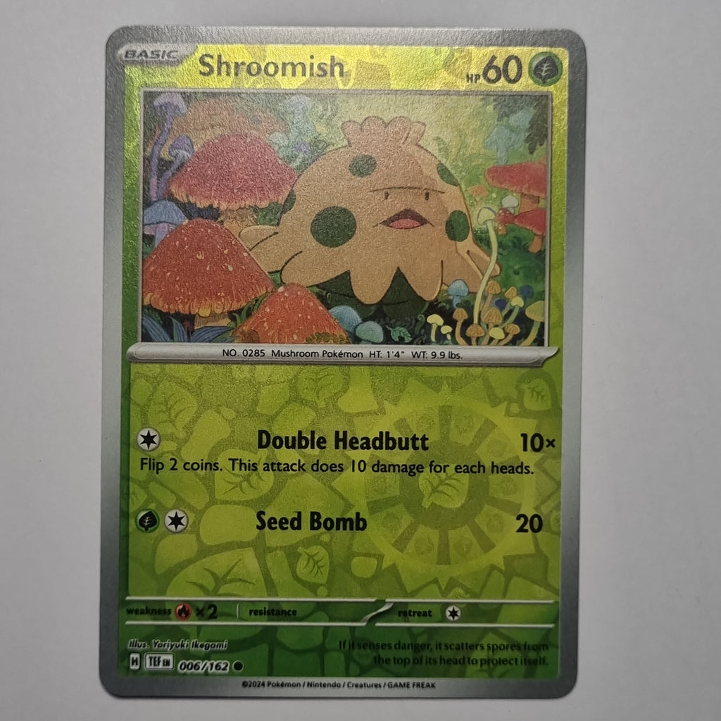Pokemon TCG - Temporal Forces - #006 - Shroomish - Reverse Holo Common Funporium Pokemon TCG - Temporal Forces - #006 - Shroomish - Reverse Holo Common Funporium