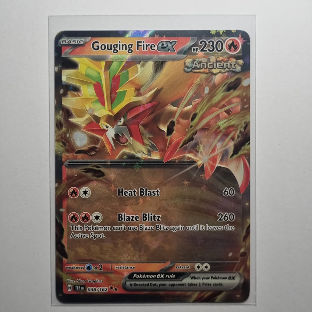 Pokemon TCG - Temporal Forces - #038 Gouging Fire EX Double Rare Holo