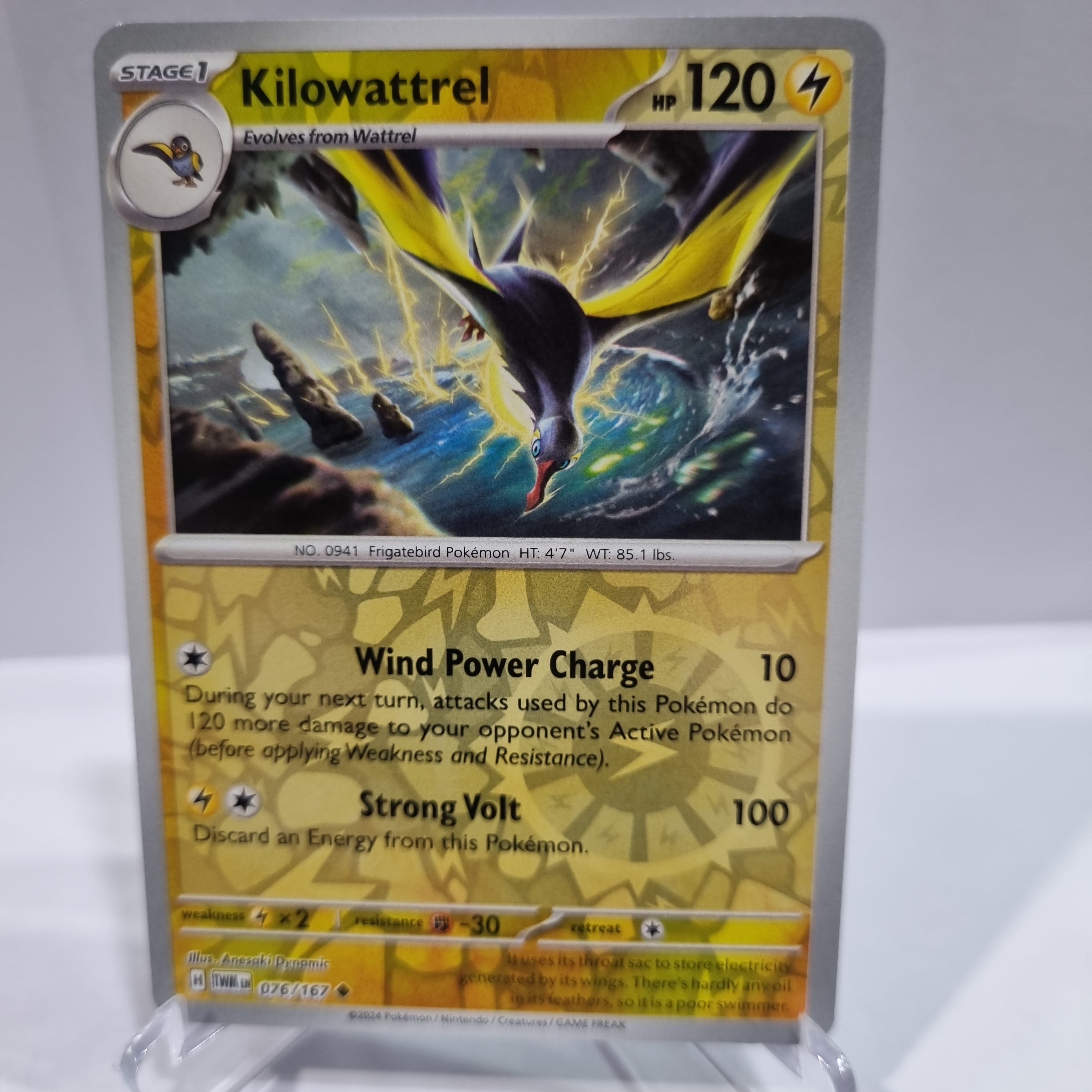 kilowattrel pokemon card Pokemon TCG - Twilight Masquerade - #76