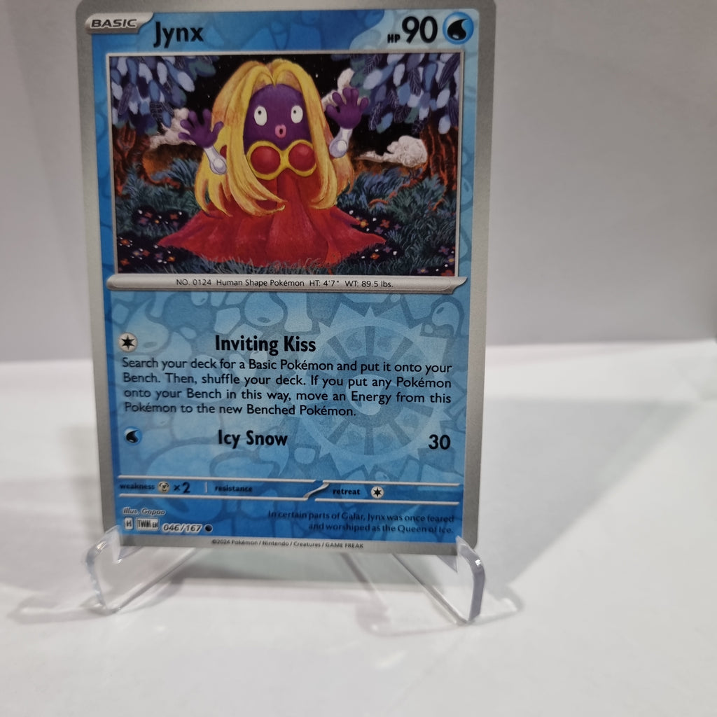 Pokemon TCG - Twilight Masquerade - #46 - Jynx - Reverse Holo - Common Funporium Pokemon TCG - Twilight Masquerade - #46 - Jynx - Reverse Holo - Common Funporium