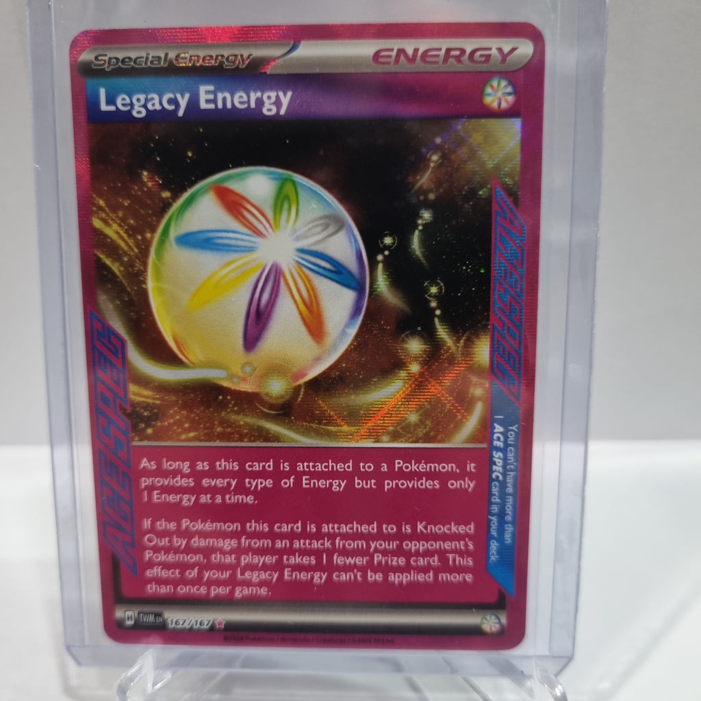 Pokemon TCG Scarlet & Violet expansion Twilight Masquerades. Legacy Energy ACE SPEC.