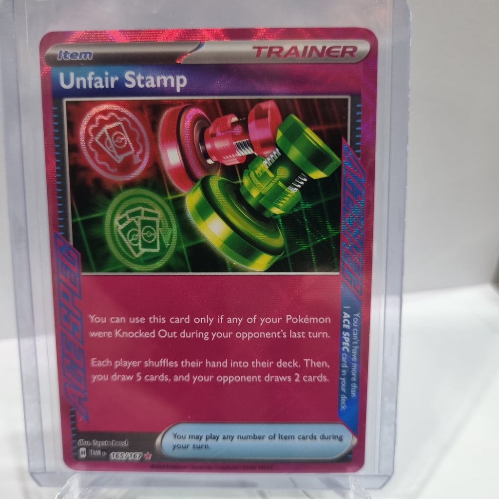 Pokemon TCG - Twilight Masquerade - #165 - Unfair Stamp - ACE SPEC