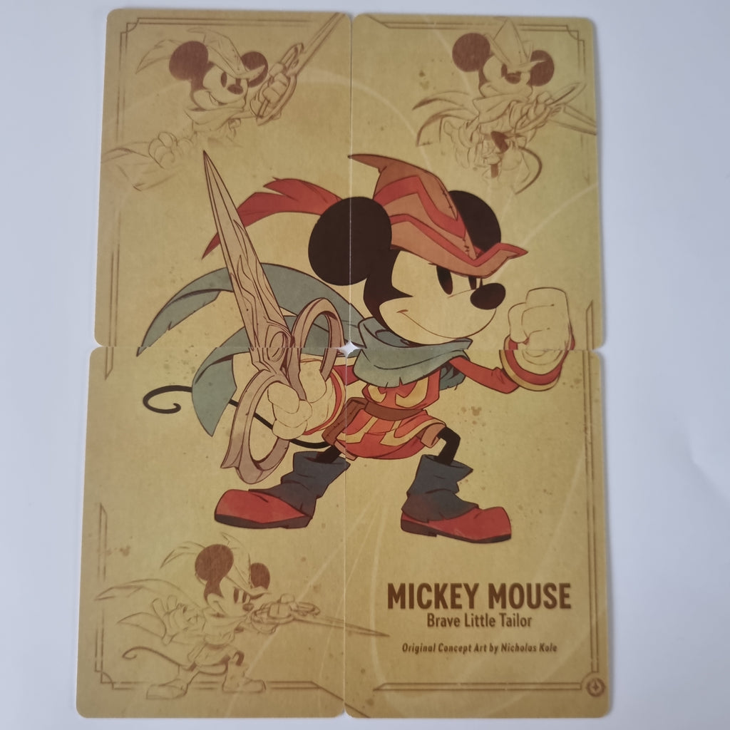 Disney's Lorcana - 4 Card Mickey Mouse Concept Art Set - By Nicholas Kole