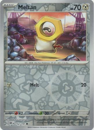 Pokemon TCG -Obsidian Flames -#152 -Meltan -Common -Reverse Holo