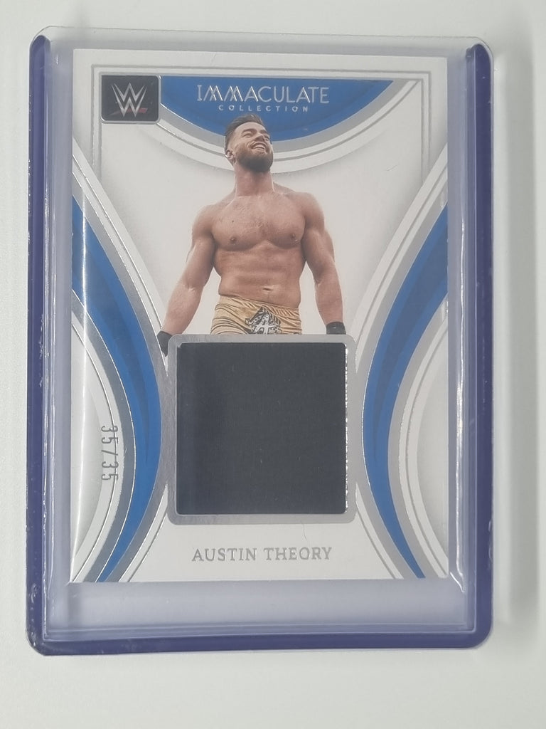 2023 WWE Immaculate - Remarkable Memorabilia Patch - Austin Theory - #35/35