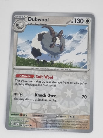 Pokemon TCG - Stellar Crown - #125/142 - Dubwool