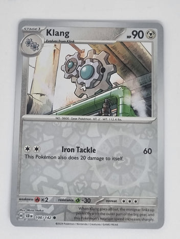 Pokemon TCG - Stellar Crown - #100/142 - Klang