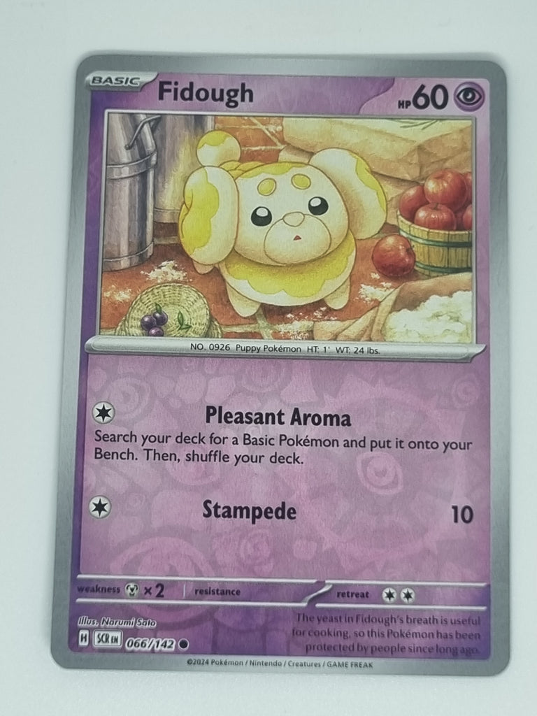 Pokemon TCG - Stellar Crown - #066/142 - Fidough - Common - Reverse Ho Funporium Pokemon TCG - Stellar Crown - #066/142 - Fidough - Common - Reverse Ho Funporium
