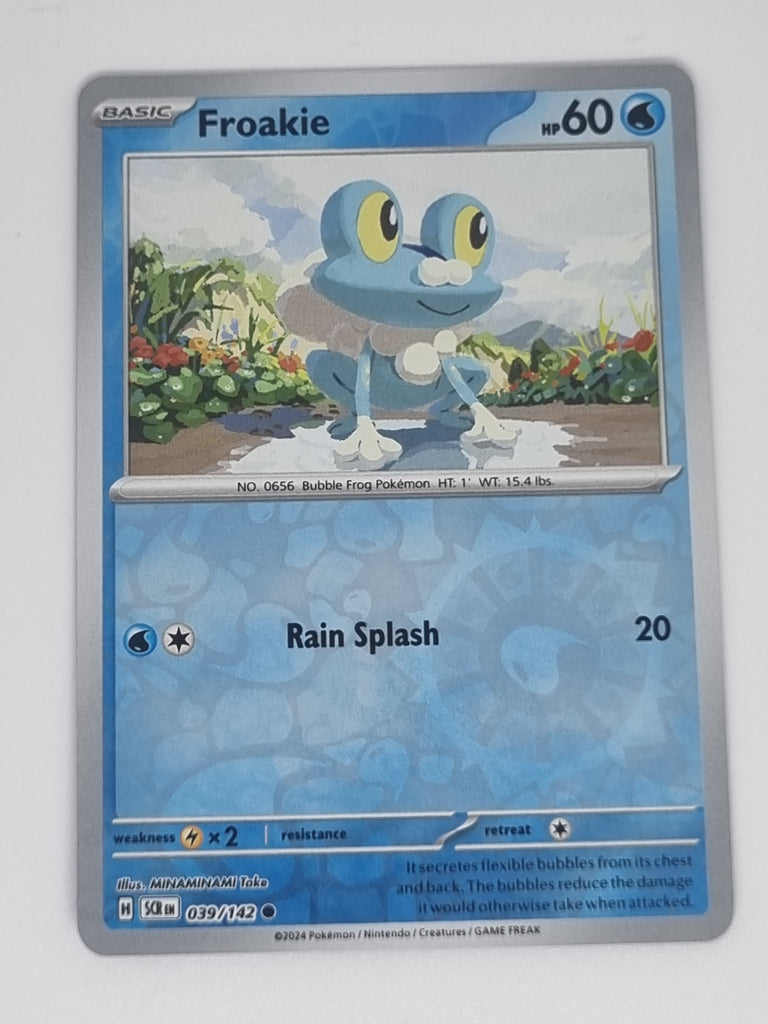 Pokemon TCG - Stellar Crown - #039/142 - Froakie - Common - Reverse Holo