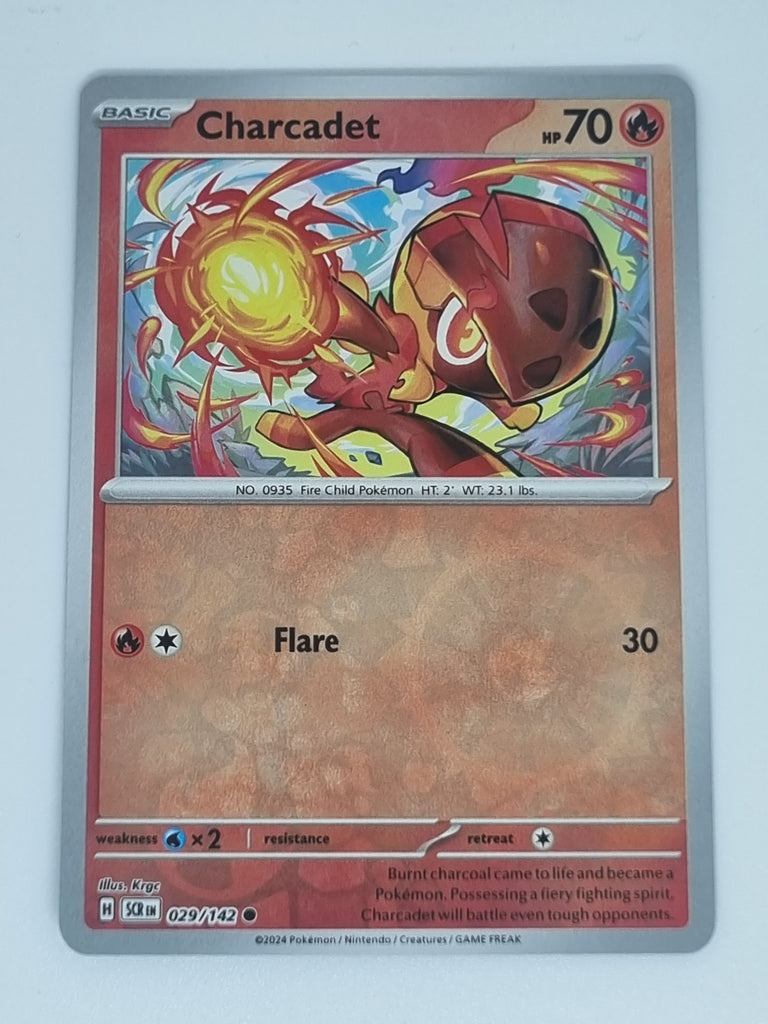 Pokemon TCG - Stellar Crown - #029/142 - Charcadet - Common - Reverse Holo