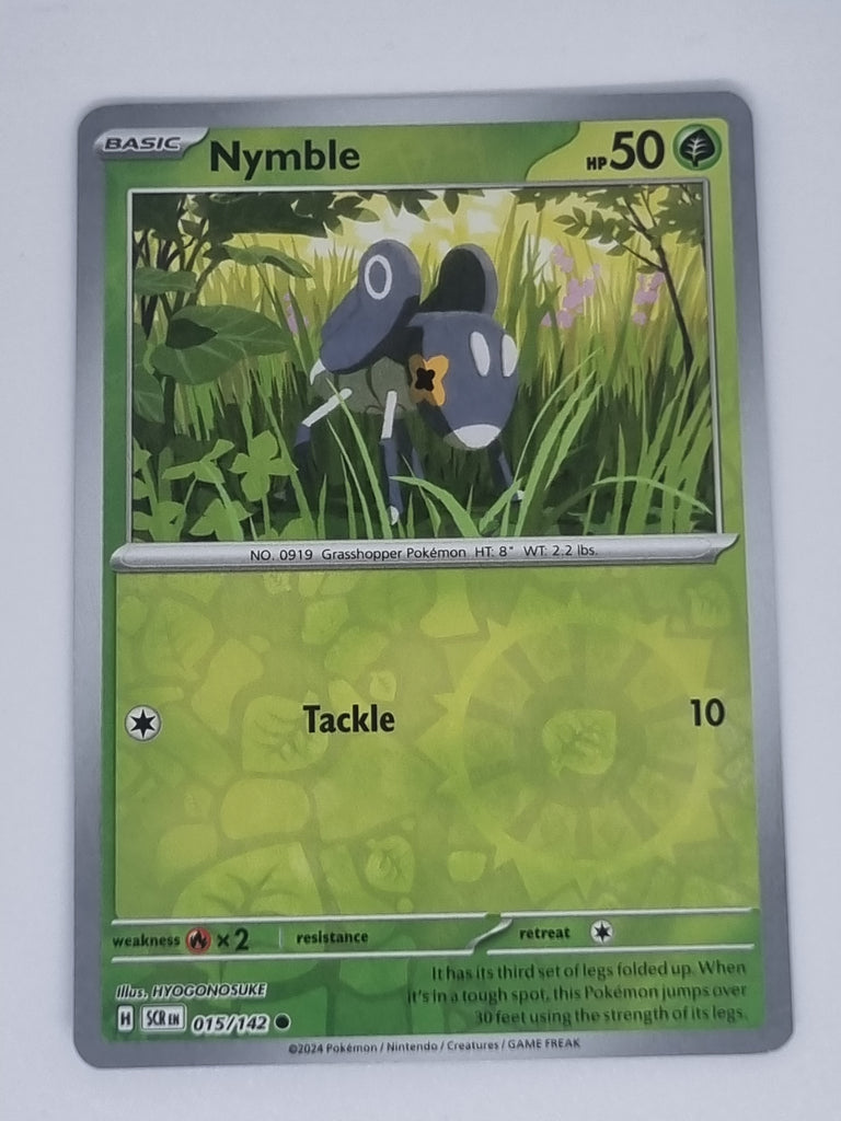 Pokemon TCG - Stellar Crown - #015/142 - Nymble - Common - Reverse Holo