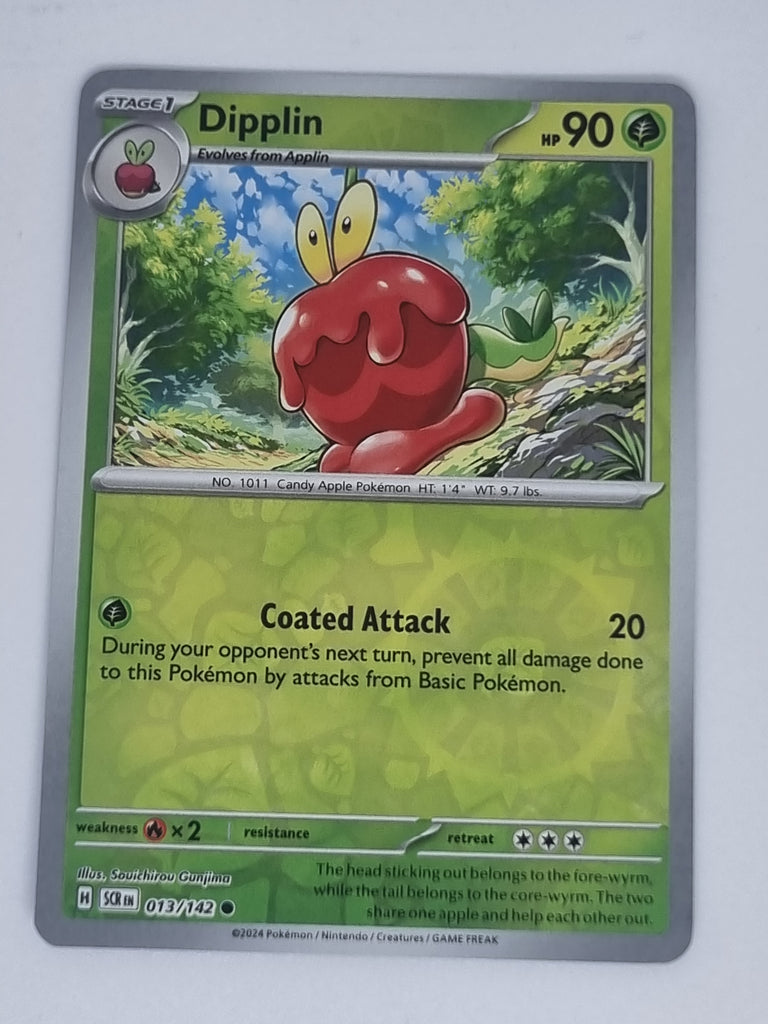 Pokemon TCG - Stellar Crown - #013/142 - Dipplin - Common - Reverse Holo