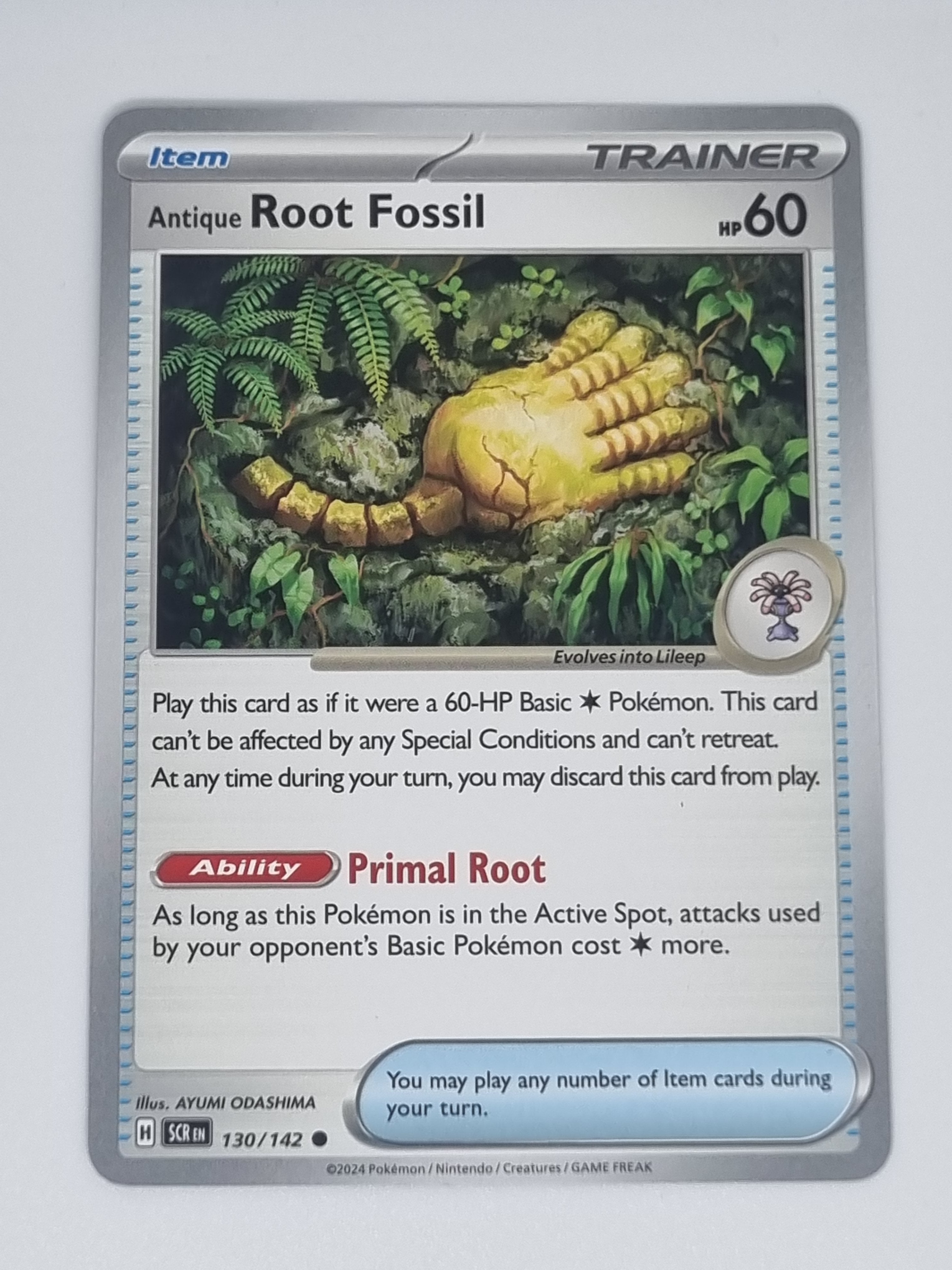 Pokemon TCG - Stellar Crown - #130/142 - Antique Root Fossil