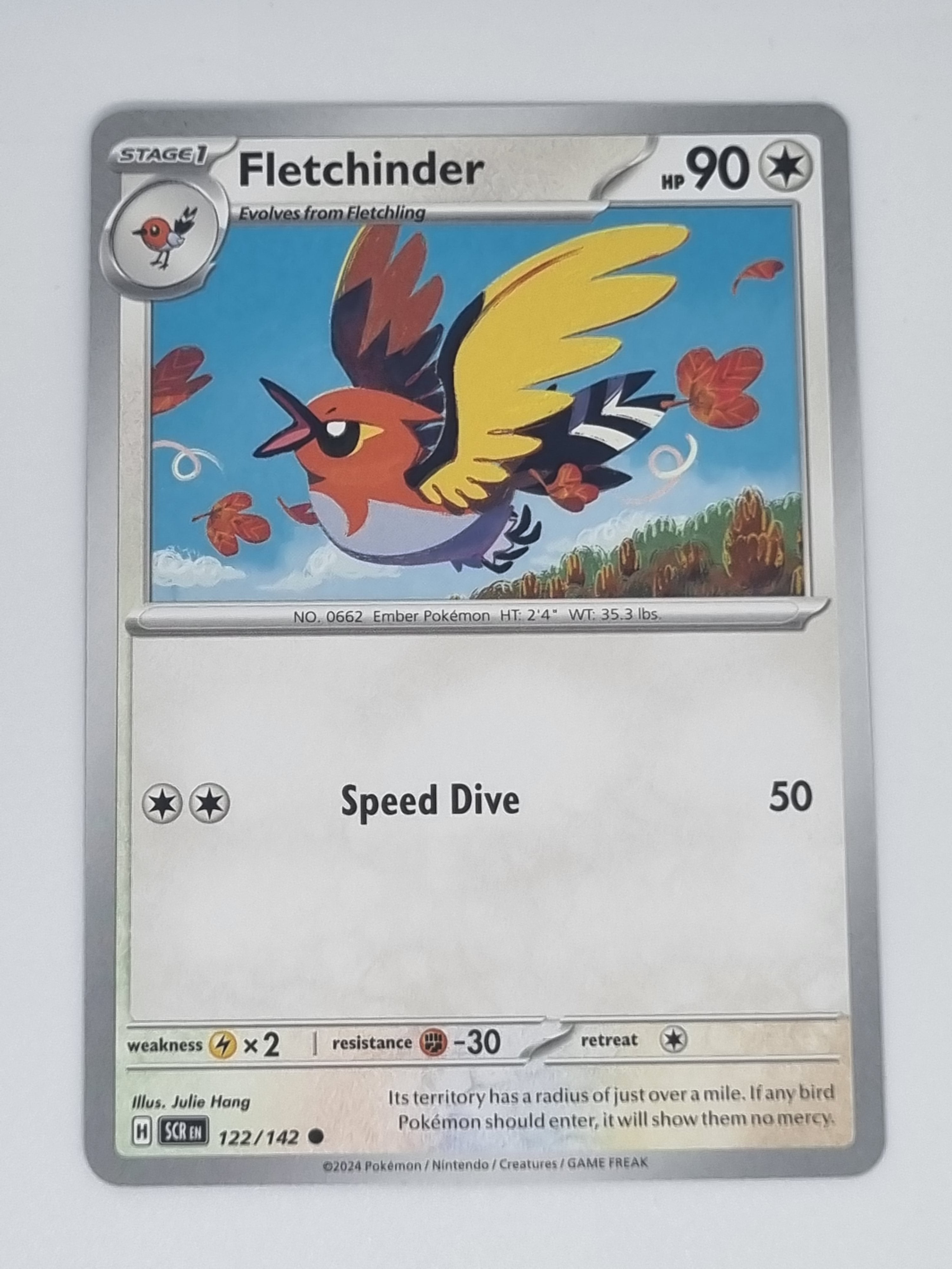 fletchling pokemon card price Pokemon TCG - Stellar Crown - #122/142 - Fletchinder