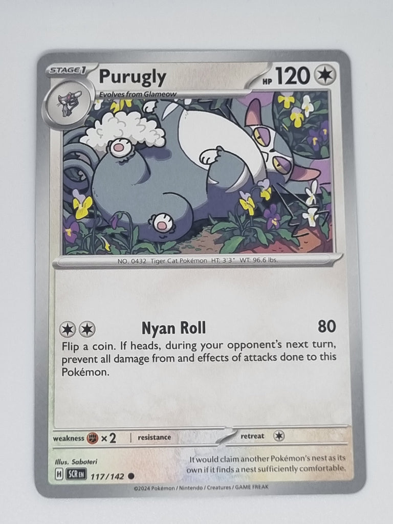 Pokemon TCG - Stellar Crown - #117/142 - Purugly - Common