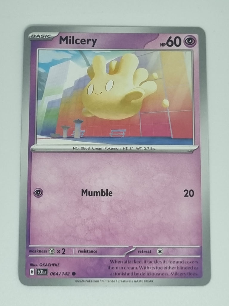 Pokemon TCG - Stellar Crown - #064/142 - Milcery - Common