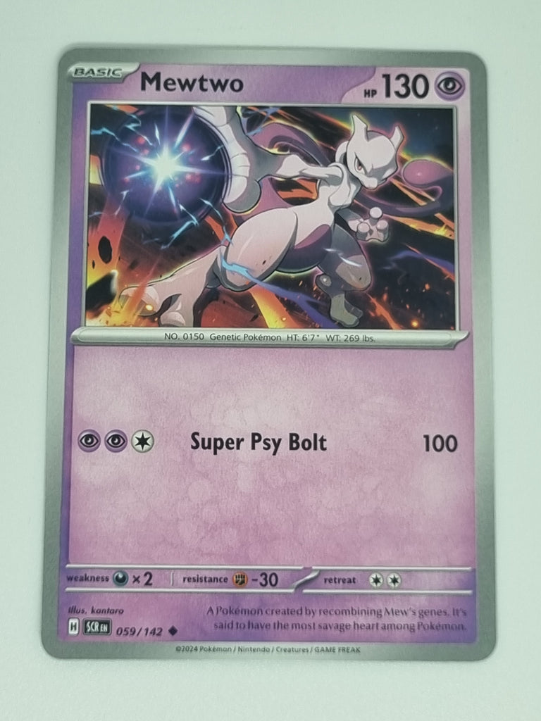 Pokemon TCG - Stellar Crown - #059/142 - Mewtwo - Uncommon Funporium Pokemon TCG - Stellar Crown - #059/142 - Mewtwo - Uncommon Funporium