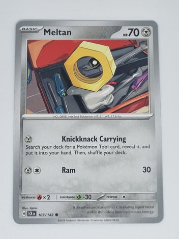 meltan pokemon card Pokemon TCG - Stellar Crown - #102/142 - Meltan