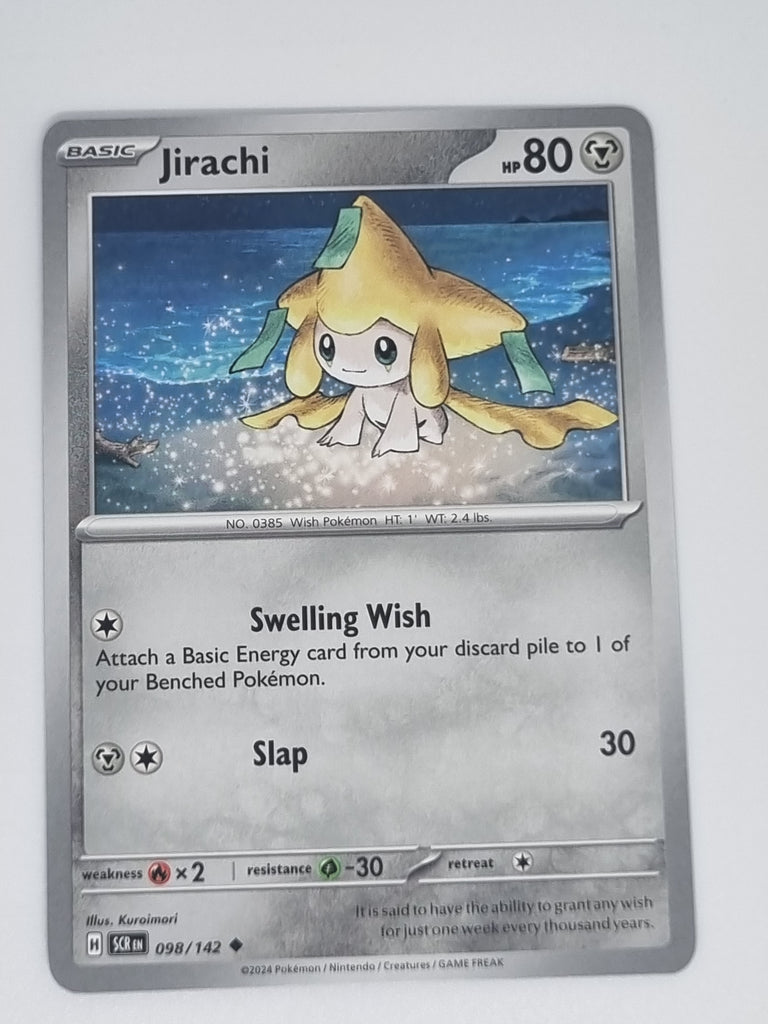 Pokemon TCG - Stellar Crown - #098/142 - Jirachi - Uncommon Funporium Pokemon TCG - Stellar Crown - #098/142 - Jirachi - Uncommon Funporium
