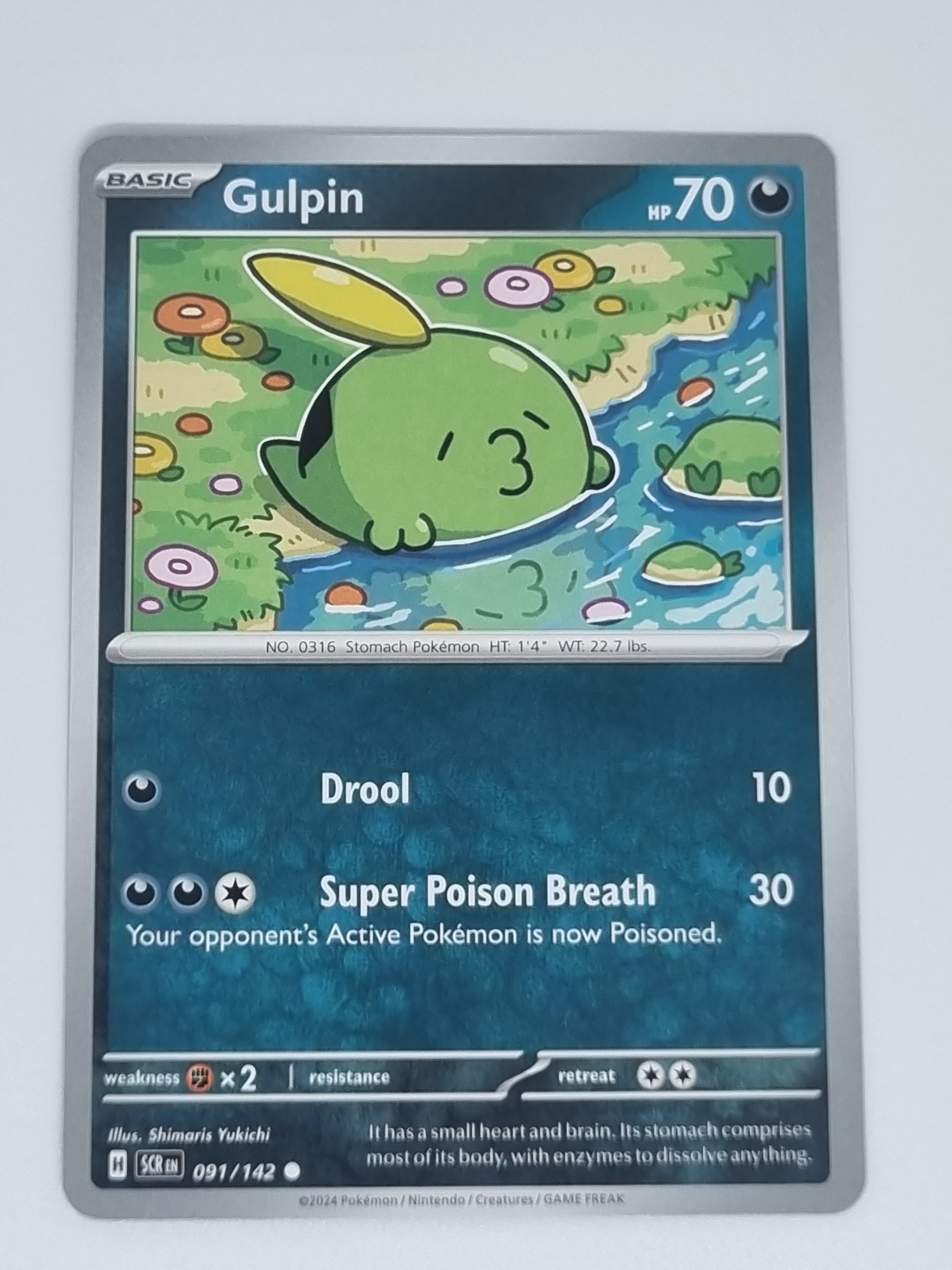 Pokemon TCG - Stellar Crown - #091/142 - Gulpin - Common – Funporium