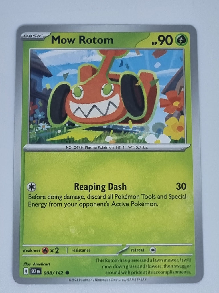 Pokemon TCG - Stellar Crown - #008/142 - Mow Rotom - Common