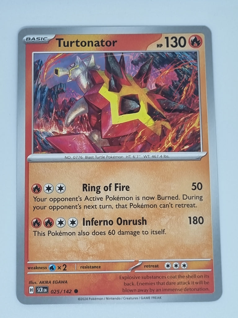 Pokemon TCG - Stellar Crown - #025/142 - Turtonator - Common