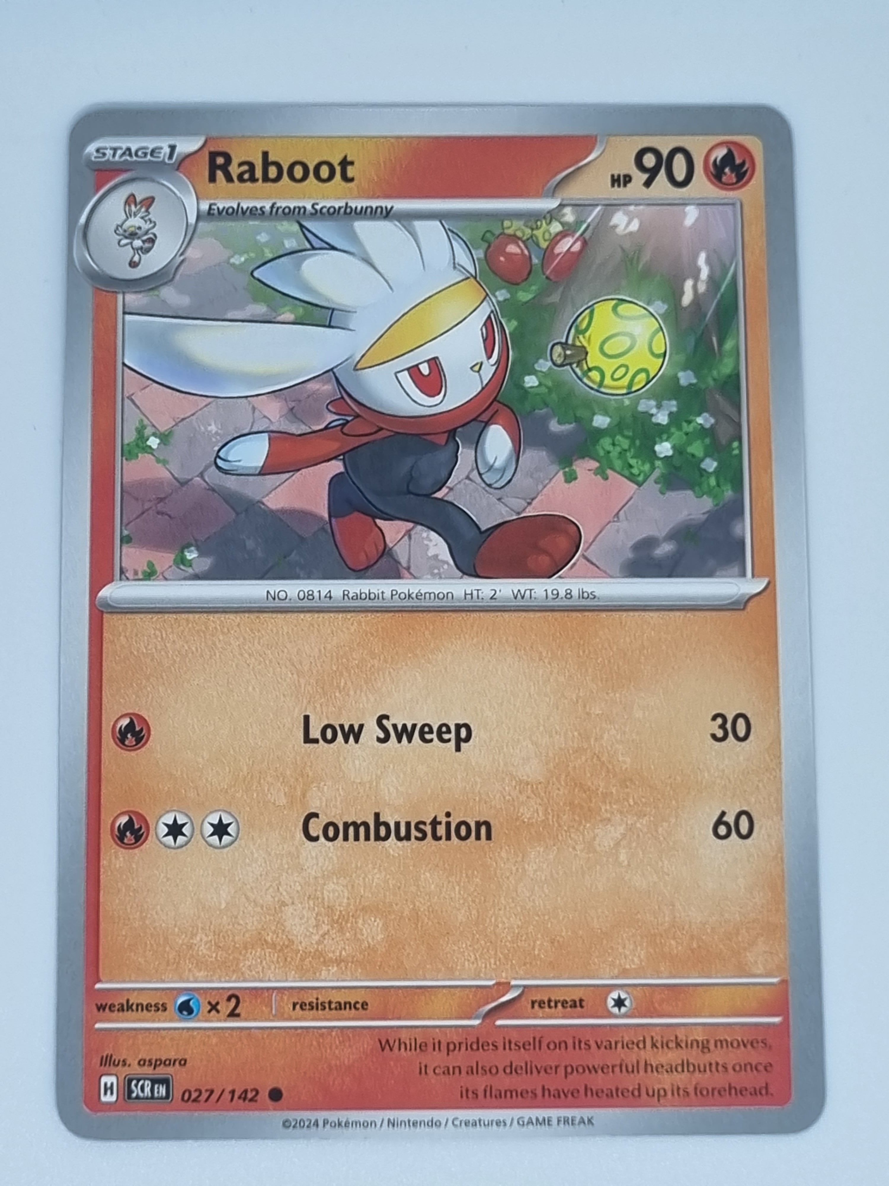 Pokemon TCG - Stellar Crown - #027/142 - Raboot
