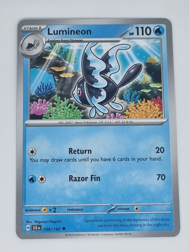 Pokemon TCG - Stellar Crown - #036/142 - Lumineon - Uncommon