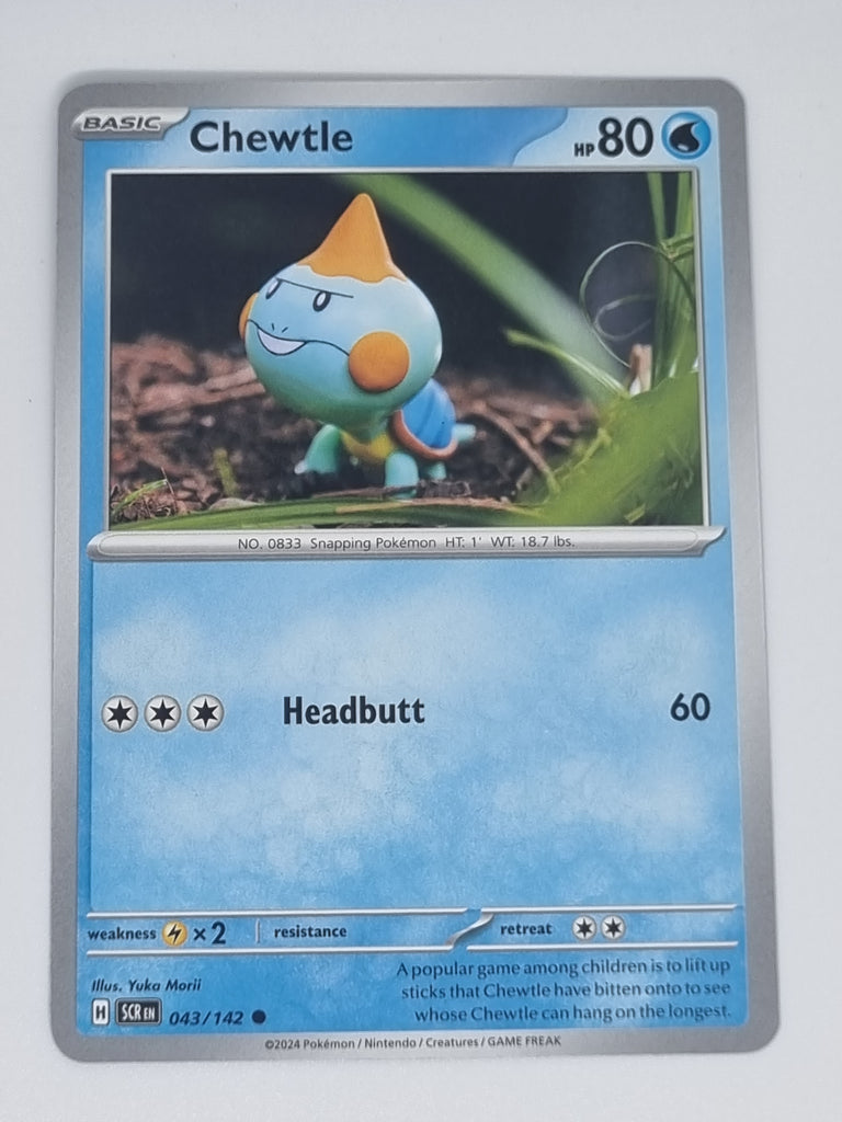 Pokemon TCG - Stellar Crown - #043/142 - Chewtle - Common