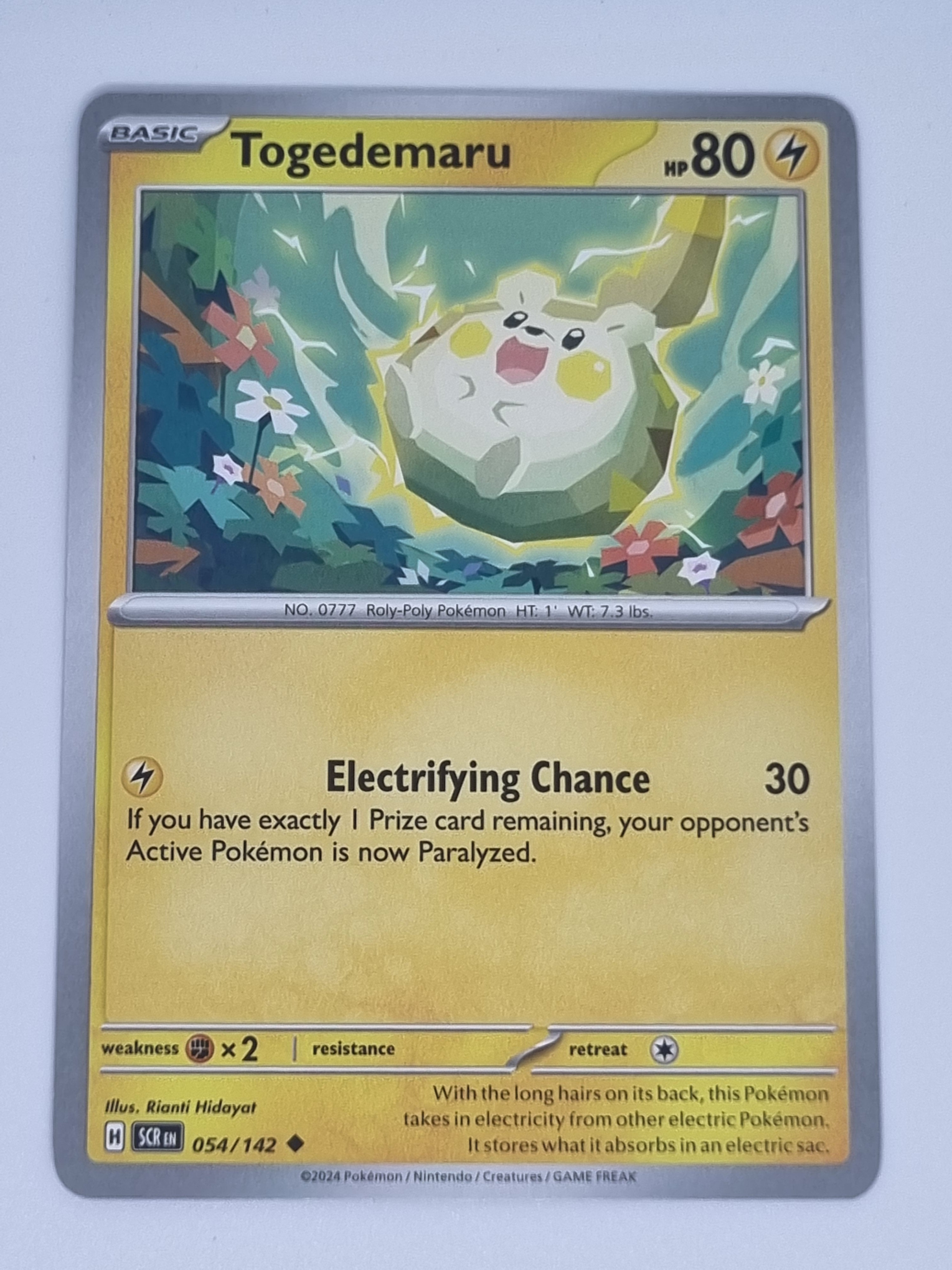 Pokemon TCG - Stellar Crown - #054/142 - Togedemaru