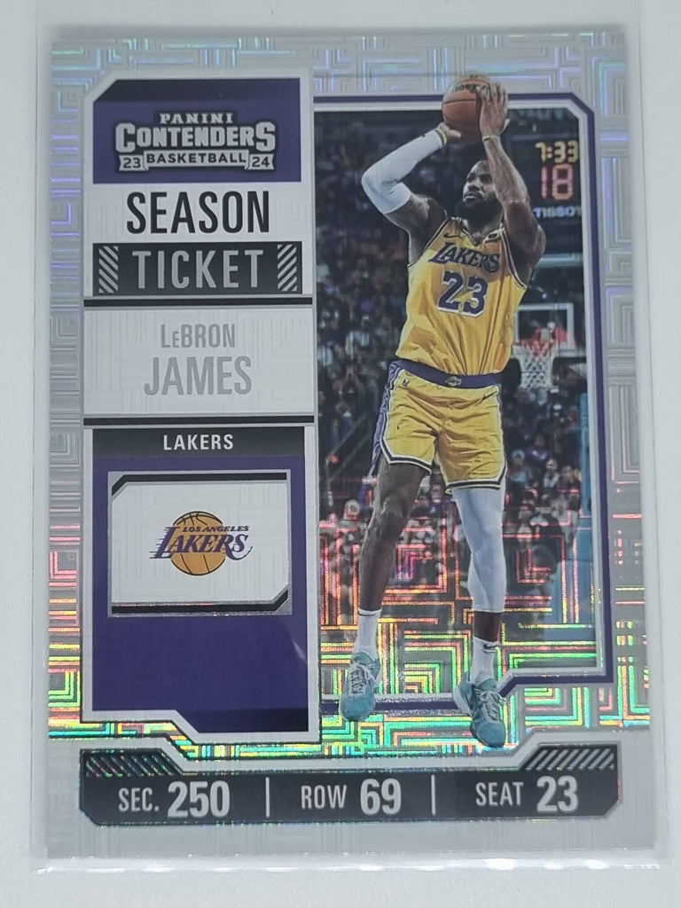 23-24 Panini Contenders Season Ticket Premium Edition #46 LeBron James Lakers