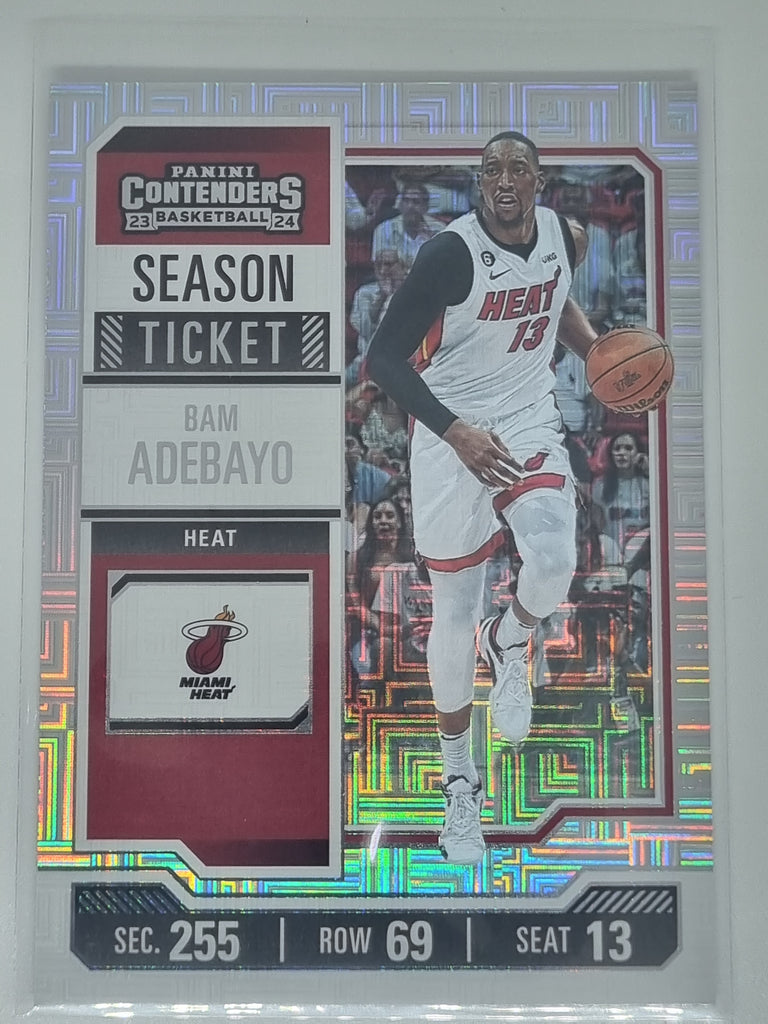 23-24 Panini Contenders Season Ticket Premium Edition #78 Bam Adebayo Heat