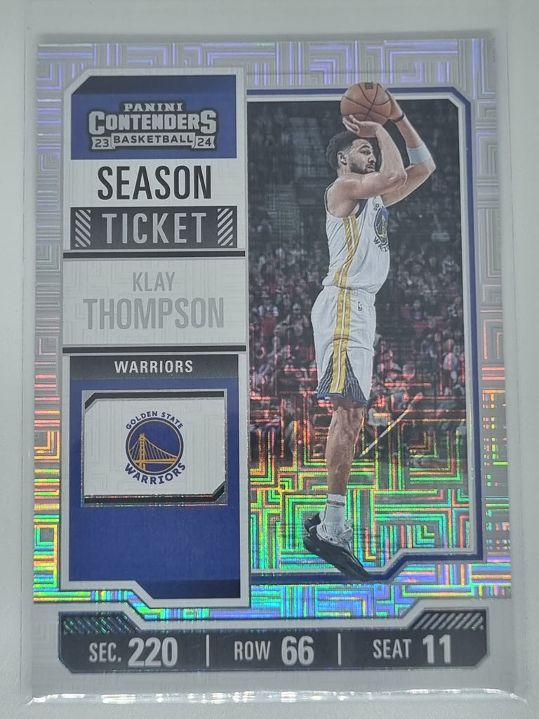 23-24 Panini Contenders Season Ticket Premium Edition #5 Klay Thompson Warriors