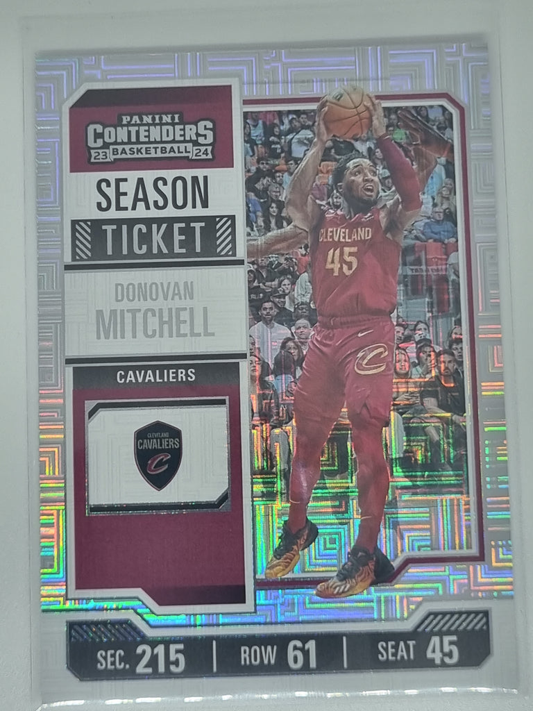 23-24 Panini Contenders Season Ticket Premium Edition #75 Donovan Mitchell Cavs