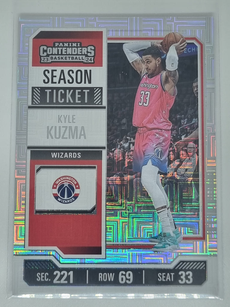 23-24 Panini Contenders Season Ticket Premium Edition #32 Kyle Kuzma Wizards