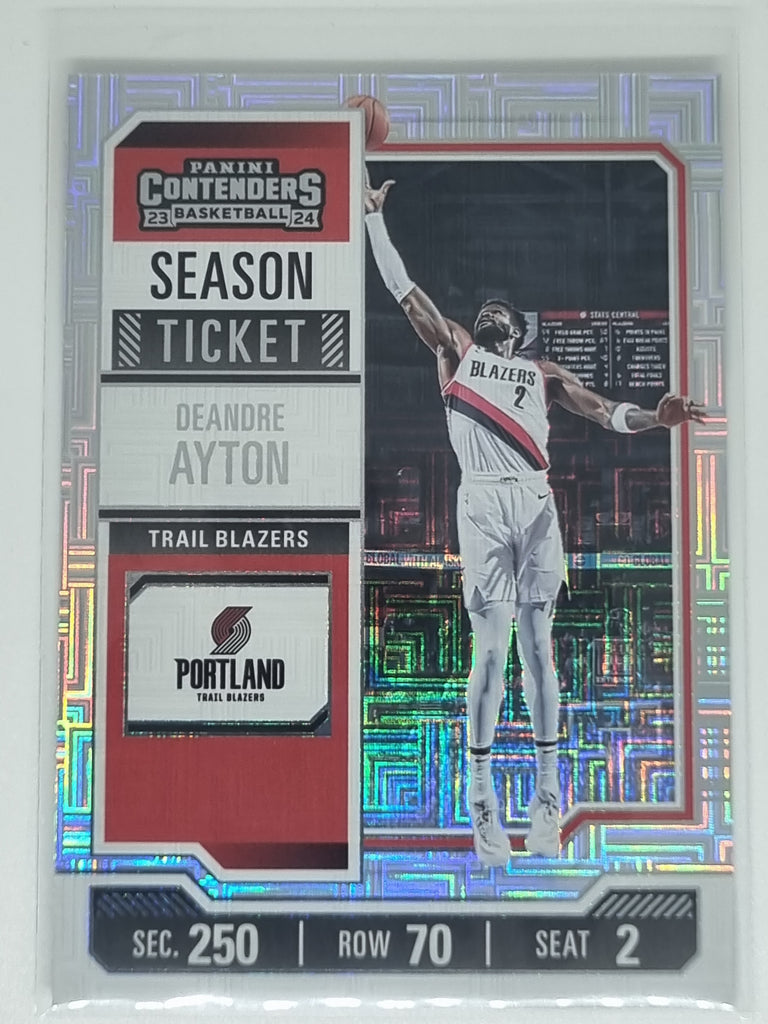 23-24 Panini Contenders Season Ticket Premium Edition #89 DeAndre Ayton - Trailblazers