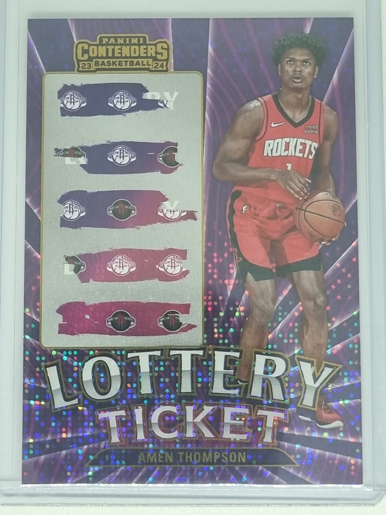 23-24 Panini Contenders - Lottery Ticket - #4 - Amen Thompson - Rockets