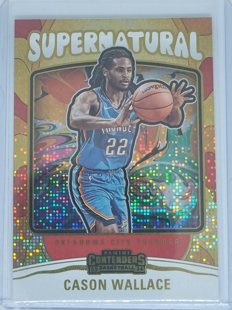 23-24 Panini Contenders - Supernatural - #12 - Cason Wallace - Thunder