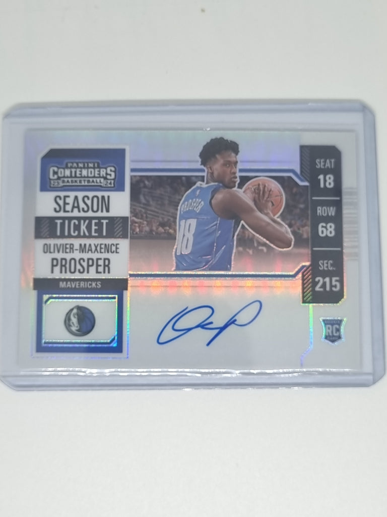 23-24 Panini Contenders Season Ticket Auto #131 - Olivier-Maxence Prosper - Mavs