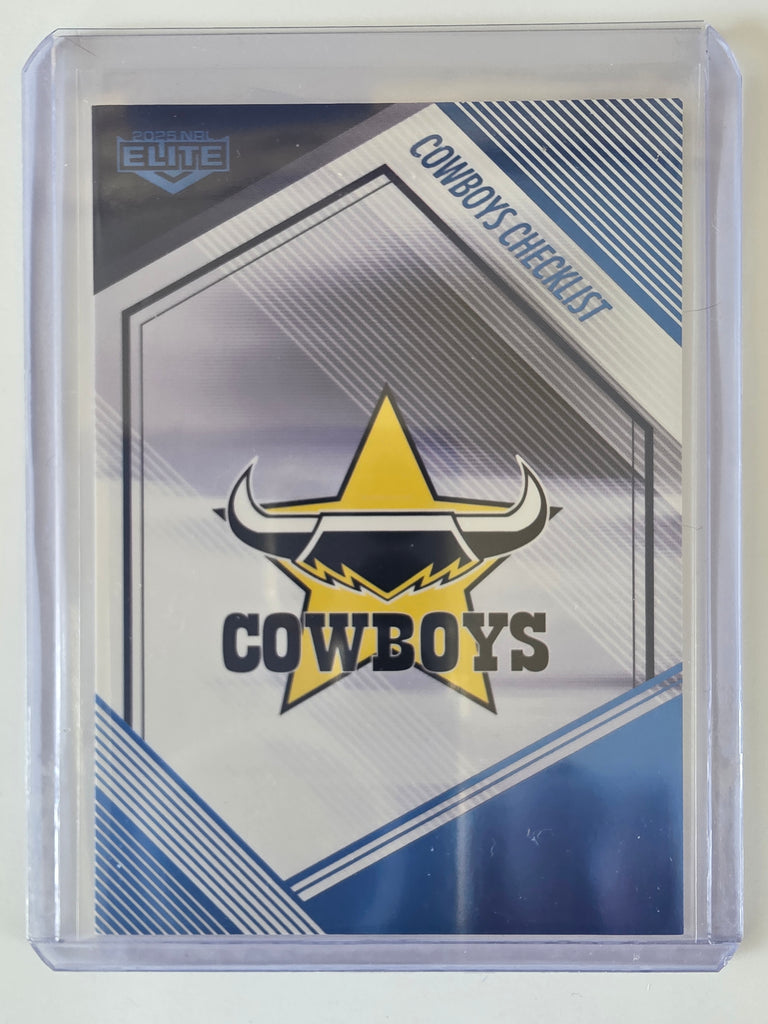 NRL 2025 Elite | Mojo Sapphire| #MS82 | Checklist | #17/27 | Cowboys